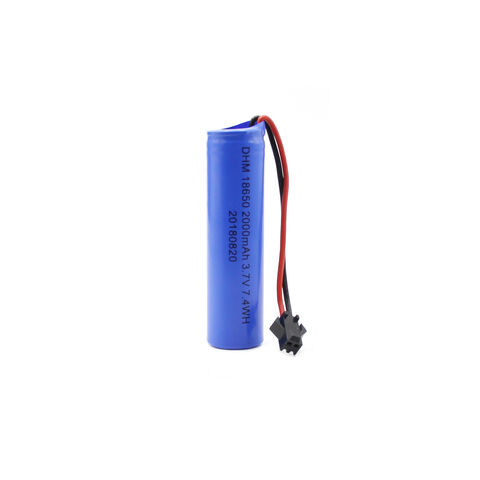 Bateria de íon de lítio 18650MP 3.7V 2000mAh 1S1P para micro robô, brinquedo infantil