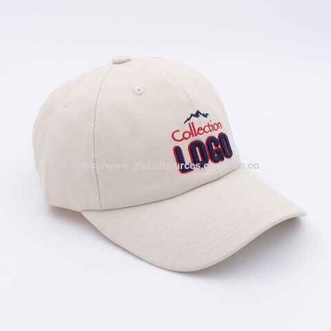 Casquette de baseball en sergé de coton avec fermeture réglable pour la plupart et logo brodé