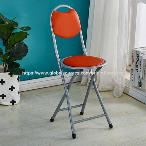 Cadeira Dobrável Colorida de Novo Design para Sala de Reuniões, Banqueta para Escritório em Casa, Jardim, Festa, Escritório, Atacado, Cadeira Dobrável de Metal