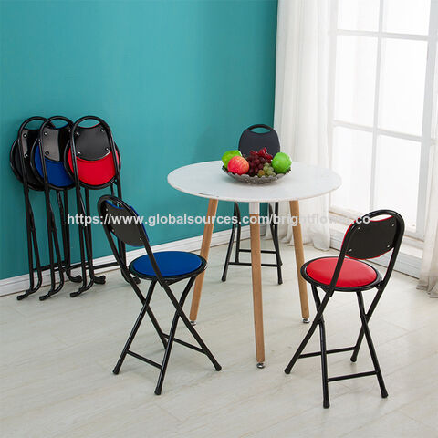 Cadeira Dobrável Colorida de Novo Design para Sala de Reuniões, Banqueta para Escritório em Casa, Jardim, Festa, Escritório, Atacado, Cadeira Dobrável de Metal