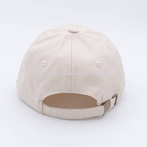 Casquette de baseball en sergé de coton avec fermeture réglable pour la plupart et logo brodé
