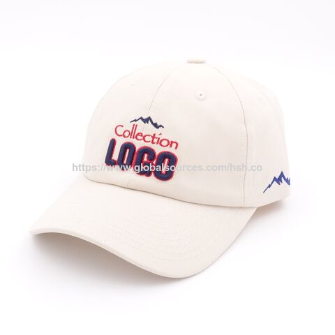 Casquette de baseball en sergé de coton avec fermeture réglable pour la plupart et logo brodé