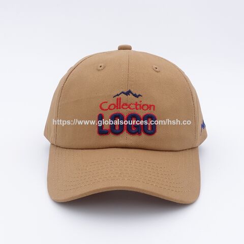 Casquette de baseball en sergé de coton avec fermeture réglable pour la plupart et logo brodé