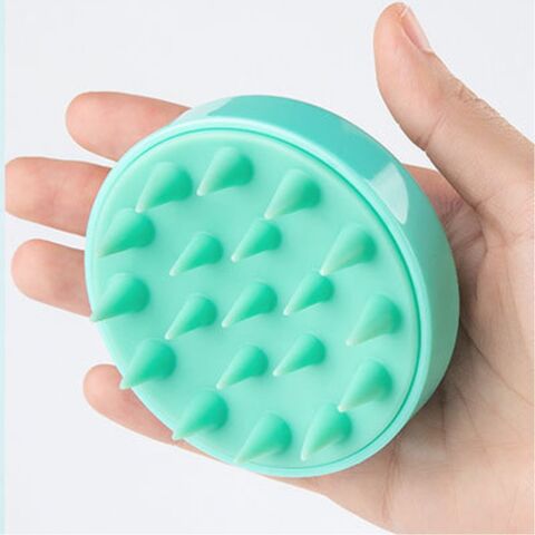 Fashionable Silicone Shampoo Brush with Scalp Massage Feature Hair Washing Comb and Bath Spa Scalp Massager