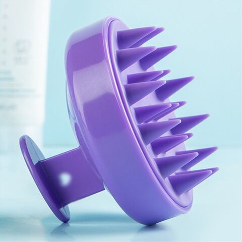 Fashionable Silicone Shampoo Brush with Scalp Massage Feature Hair Washing Comb and Bath Spa Scalp Massager
