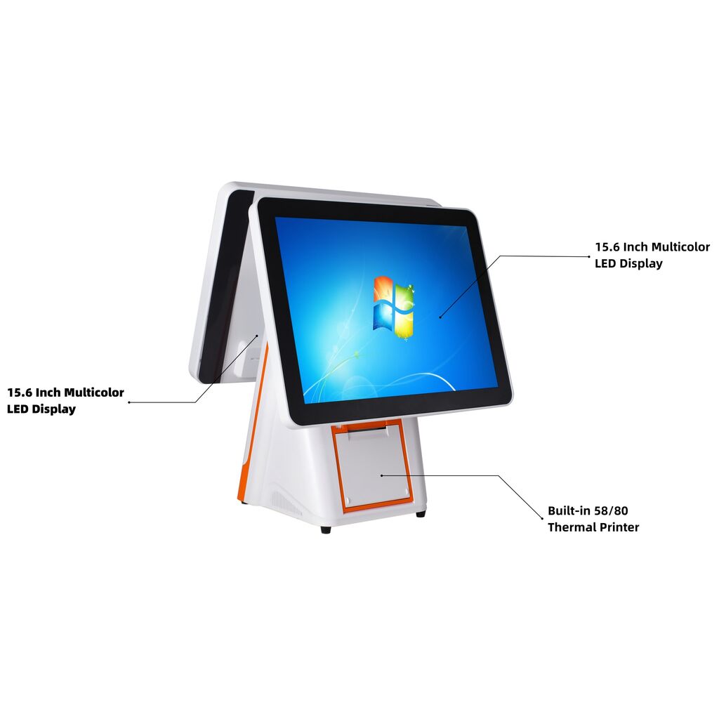 15.6 Inch Dual Screen Checking Counter Pos All In One Pos Machine For ...