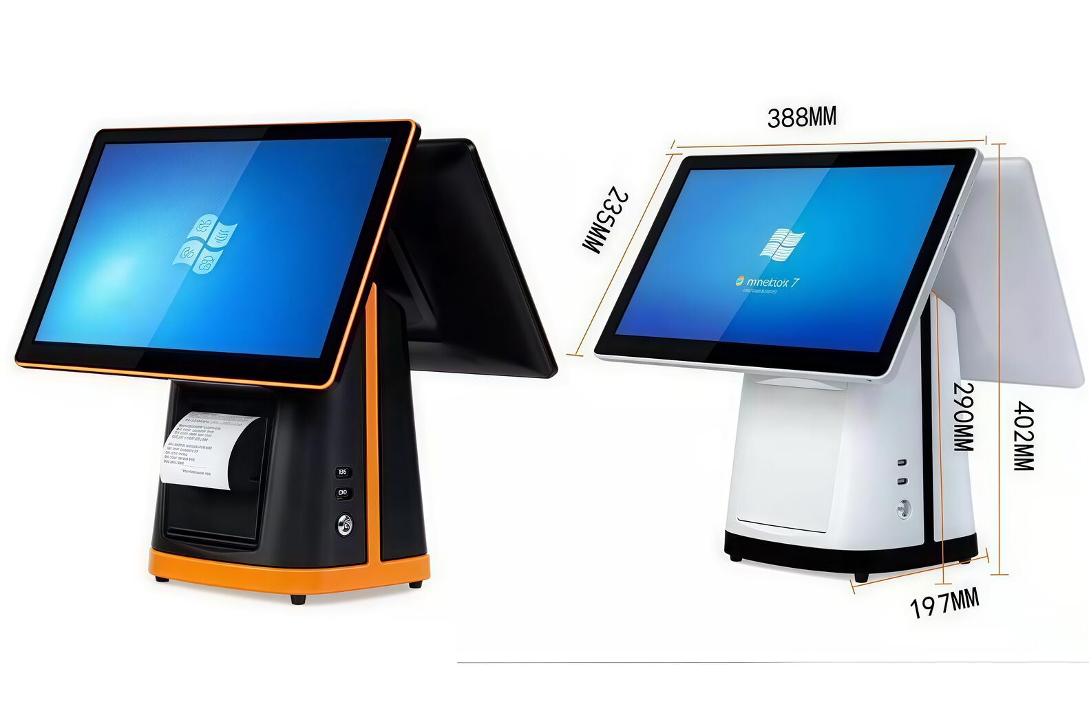 15.6 Inch Dual Screen Checking Counter Pos All In One Pos Machine For ...