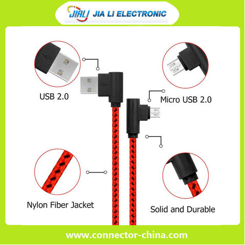 Nuevo Cable Micro USB de 1m y 90 Grados Especial para Juegos Móviles