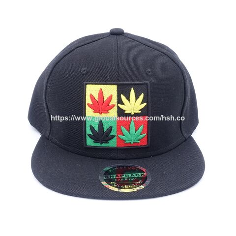 Gorra snapback de sarga de algodón blanco
