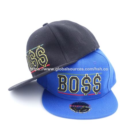 Gorra snapback de sarga de algodón blanco