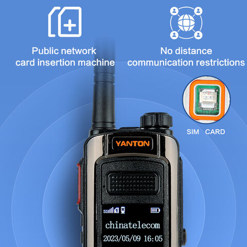Radio POC con red IP 4G LTE, alcance de 100KM 200KM 5000KM, Walkie Talkie GSM global de largo alcance