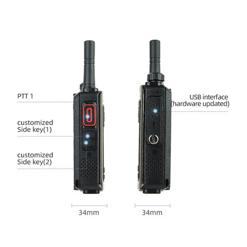 Radio POC con red IP 4G LTE, alcance de 100KM 200KM 5000KM, Walkie Talkie GSM global de largo alcance