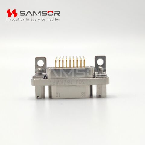 Conector Eléctrico Micro Rectangular de Alta Velocidad de 18 Núcleos Serie HJ30J, Ángulo Recto, para Placa de Circuito Impreso HJ30J-18ZKW de Alta Calidad