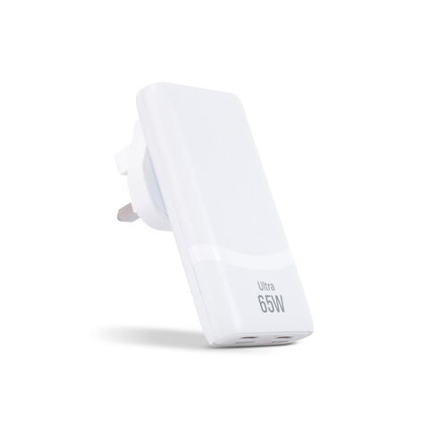 ODM & OEM 65W Slim Ladegerät 2* USB C Schnelllade-Wandladegerät für enge Räume verfügbar