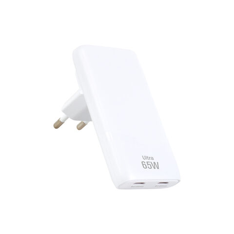 ODM & OEM 65W Slim Ladegerät 2* USB C Schnelllade-Wandladegerät für enge Räume verfügbar