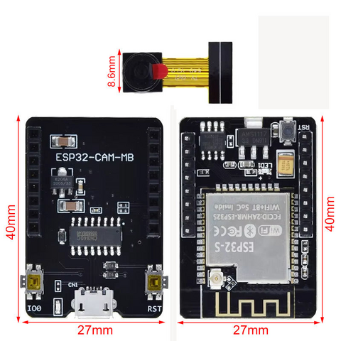 ESP32-CAM-OV2640-WIFI Carte de développement ESP32 CAM avec module WIFI OV2640 Composants électroniques