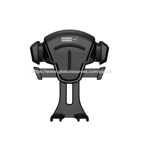 Soporte para teléfono de ventilación de coche Somostel SMS-ZB77, material ABS con junta de silicona, se bloquea automáticamente al tocar