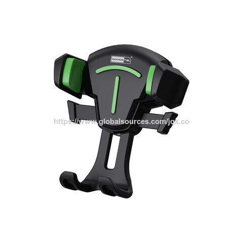 Soporte para teléfono de ventilación de coche Somostel SMS-ZB77, material ABS con junta de silicona, se bloquea automáticamente al tocar