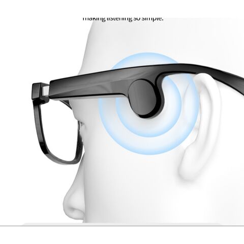 2025 new design bone conduction hearing aid glasses for deaf