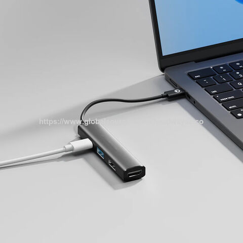 4-in-1 USB-C HUB mit 4K*2K HDTV Konverter, USB 3.0 Datentransfer und USB-C PD-Aufladung