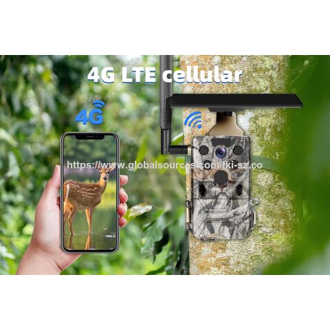 Cámara de Caza Solar con Visión Nocturna a Color y Conexión 4G para Transmisión en Vivo, Versión EEUU