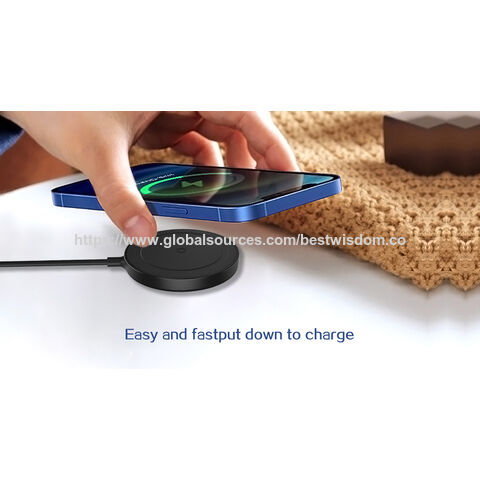 Carregadores Sem Fio Magnéticos, Carregadores Sem Fio Emborrachados, Carregadores Sem Fio de Super Fixação, MagSafe