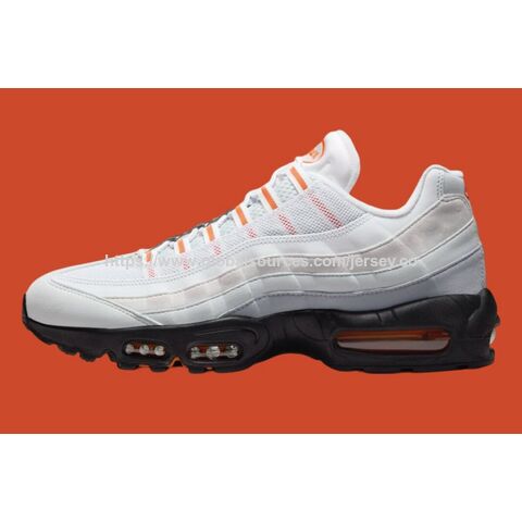 Nouvelles Chaussures AirMax 95 2025 Gris Loup Orange Sécurité Platine Pur Baskets Designer Dropshipping Vente en gros