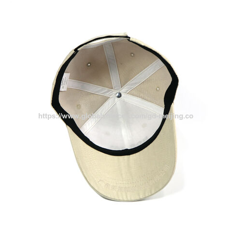 Sommerliche Baseballkappe aus Baumwolle mit 3D-Sticklogo, breitem, gebogenem Schirm und strukturierter 6-Panel-Form