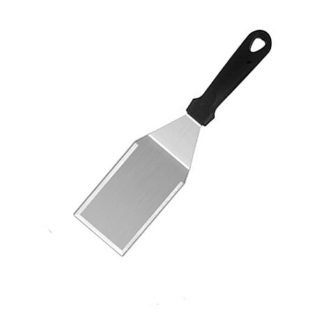 Ensemble de Spatules surdimensionnées pour Plancha en Acier Inoxydable avec Joint Soudé et Manche en PP Lavable au Lave-Vaisselle pour Grillades BBQ