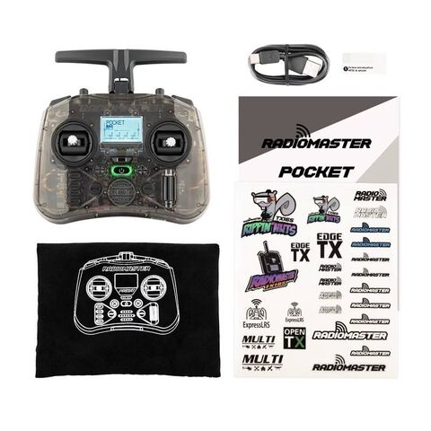 جهاز التحكم عن بعد RadioMaster POCKET لطائرة سباق FPV نموذج طائرة ELRS CC2500 متعدد البروتوكولات