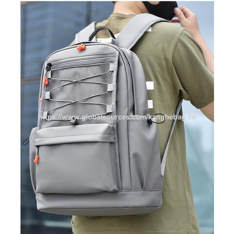 Mochila para portátil de estilo moderno en color gris, superventas y precio económico para adolescentes