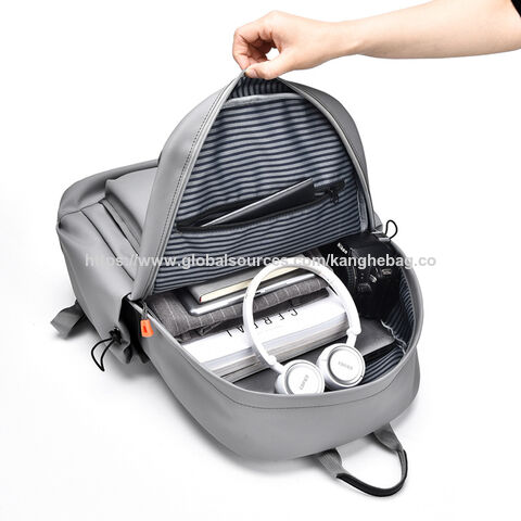 Mochila para portátil de estilo moderno en color gris, superventas y precio económico para adolescentes