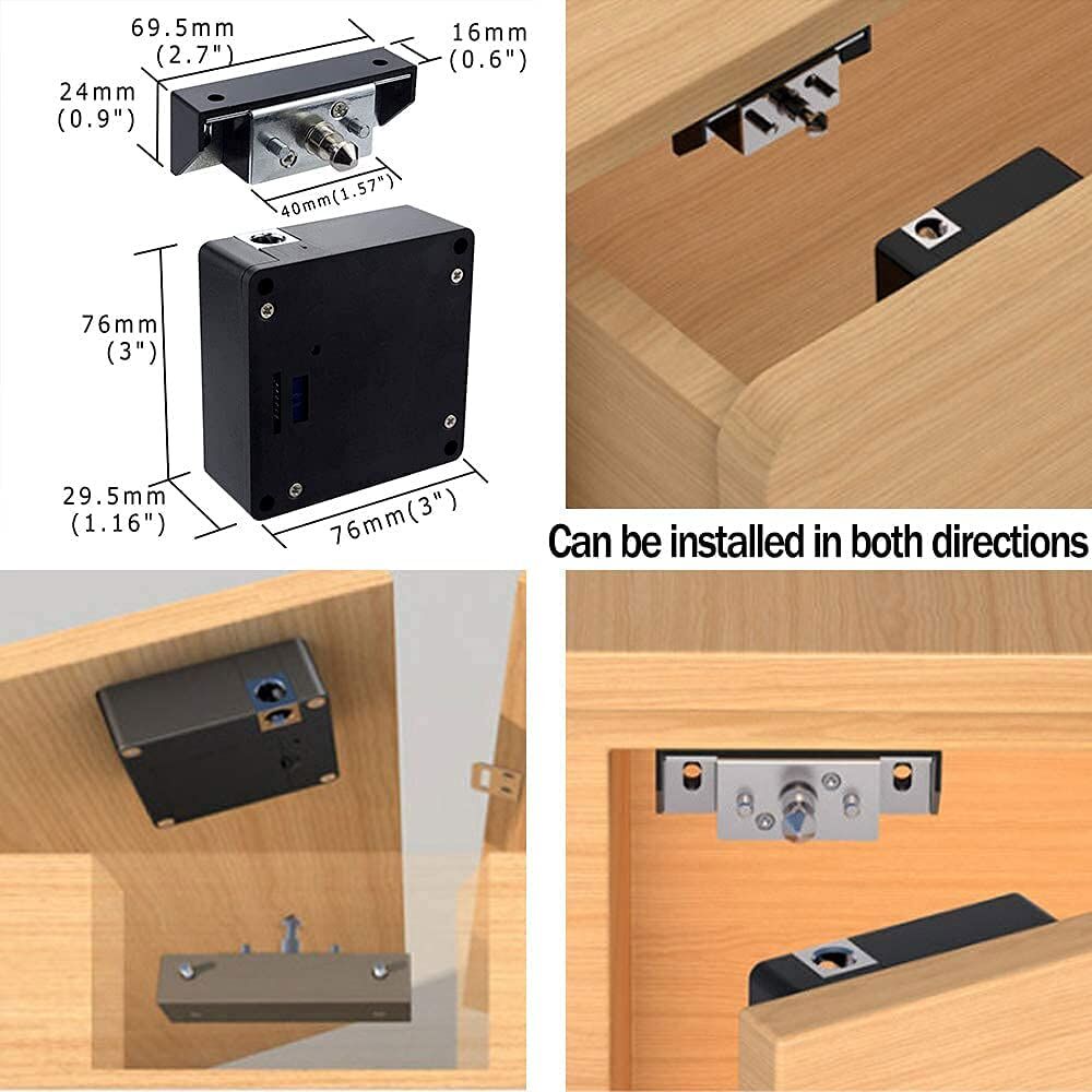 Uemon Smart Home Invisible Cabinet Electronic Ic Card Locker Lock Hide ...