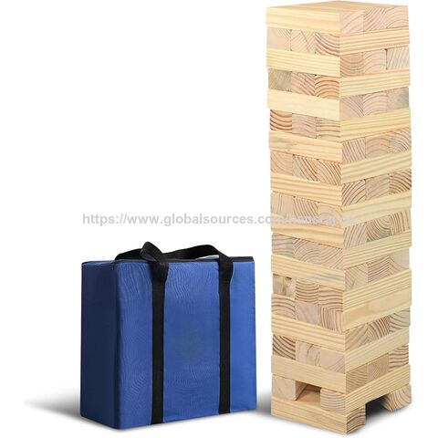 Der Holzturm ist ein klassisches Blockstapel- und Balancierspiel, das aus robusten Holzblöcken gefertigt ist.