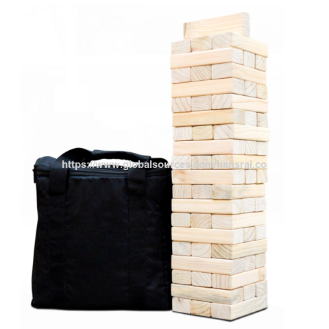 Der Holzturm ist ein klassisches Blockstapel- und Balancierspiel, das aus robusten Holzblöcken gefertigt ist.