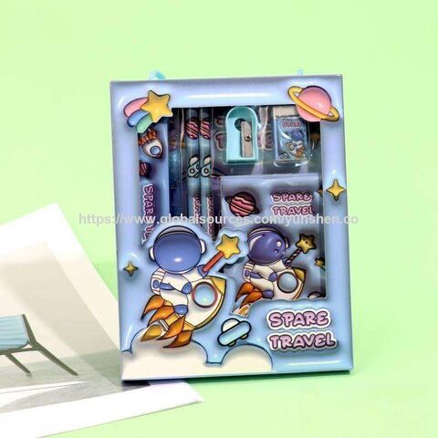 Direktverkauf ab Werk von Kindertagsgeschenken, Schulschreibwaren-Großhandelsets mit Notizbüchern und Kinderstiften als Geschenke