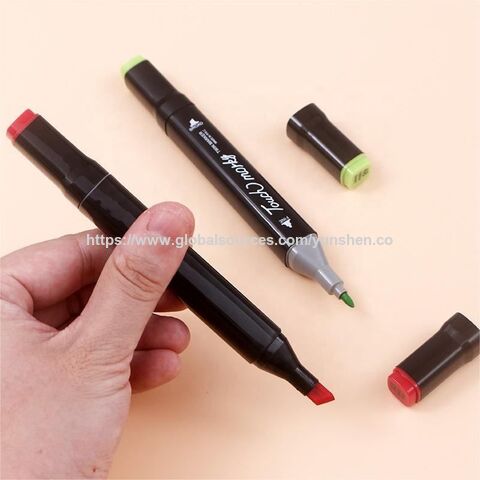 Bestseller 24/36/48/80/100 Farben Set Künstler-Alkoholmarker mit Tragekoffer