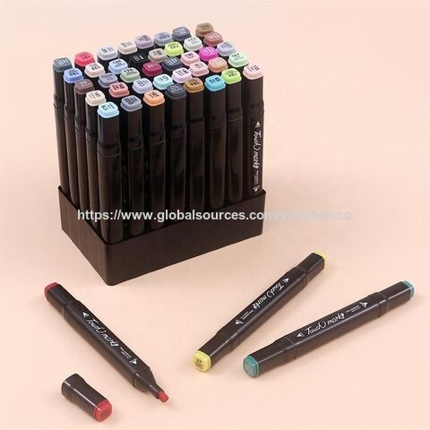 Bestseller 24/36/48/80/100 Farben Set Künstler-Alkoholmarker mit Tragekoffer