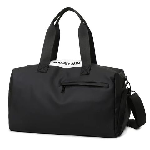 Sac de Voyage de Sport Portable Oxford Renforcé Séparation Sec/Humide Compartiment à Chaussures Indépendant Fermeture Éclair Bandoulière Confortable