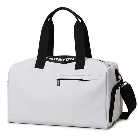 Sac de Voyage de Sport Portable Oxford Renforcé Séparation Sec/Humide Compartiment à Chaussures Indépendant Fermeture Éclair Bandoulière Confortable