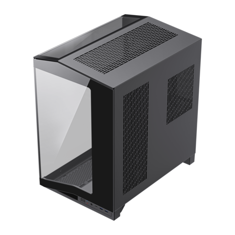 N71 2025 Châssis EATX Tour Complète Boîtier Gaming en Verre Prise en Charge Écran LED Double Refroidissement Liquide 360 mm