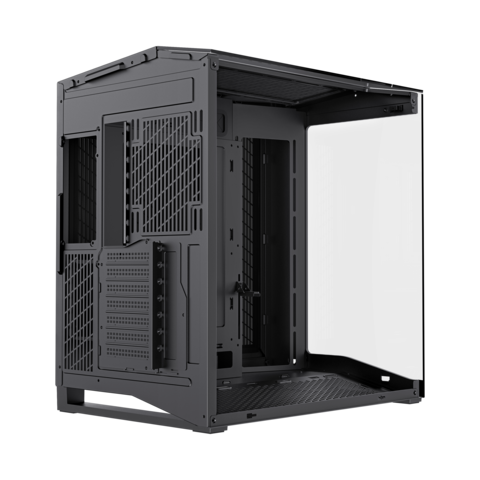 N71 2025 Châssis EATX Tour Complète Boîtier Gaming en Verre Prise en Charge Écran LED Double Refroidissement Liquide 360 mm