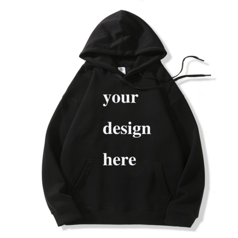 Benutzerdefinierter DTF-Druck 320GSM 56/44 Baumwollmischung Pullover Hoodie - Schweres Sweatshirt für Streetwear, Teamuniformen
