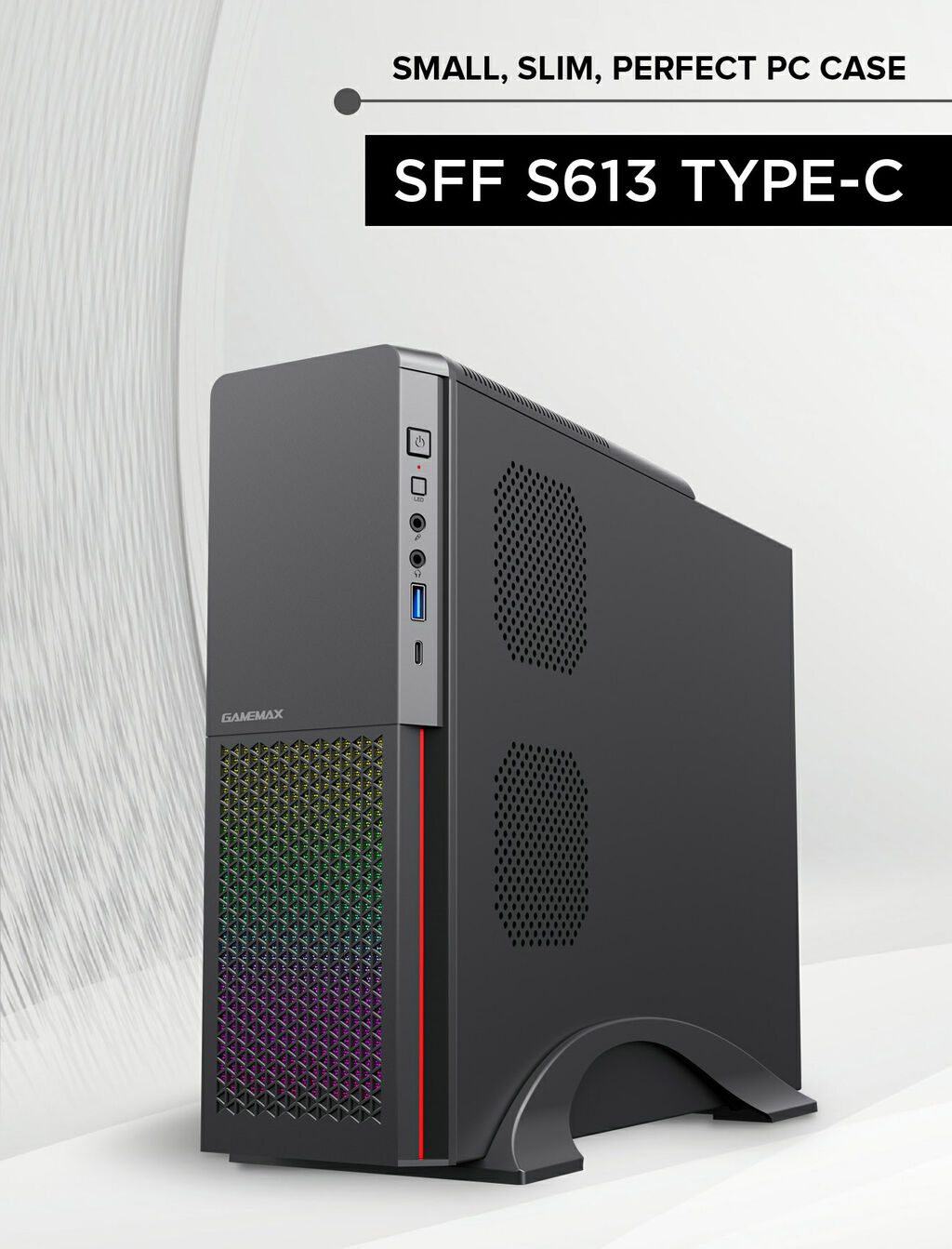 Desktop Sff Chassis Small Compact Design Argb Strip Optional Microatx ...