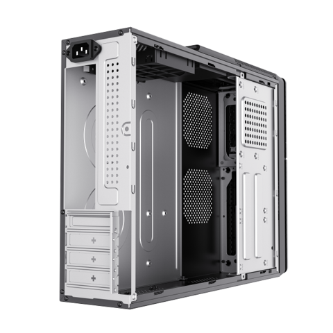 Boîtier PC de Bureau SFF Design Compact et Petit Bande ARGB en Option Boîtier d'Ordinateur MicroATX Slim avec Alimentation SFX