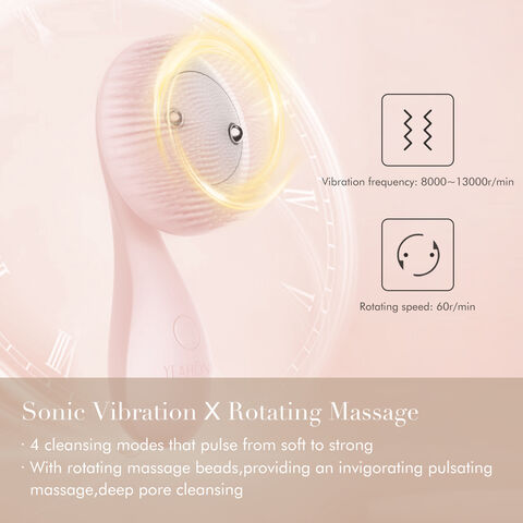 IPX7 Tahan Air Mini Kecantikan Isi Ulang Kustom Rumah Facial Cleaning Brush Set Sikat Wajah Elektrik Silikon Pembersih