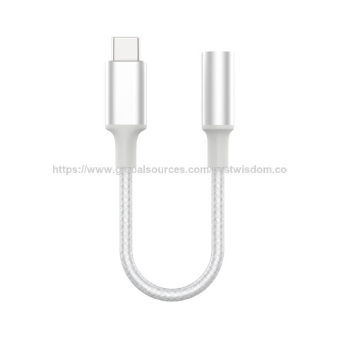 Adaptateur Convertisseur de Câble de Signal Numérique USB C Type C vers Casque d'Ecoute 3.5mm pour iPad/iPhone 15