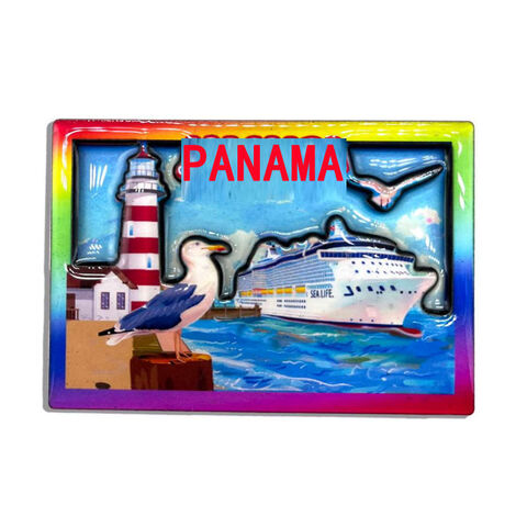 Aimant Crâne de Pirate Nautique en Bois Personnalisé, Cadeau de Voyage, Souvenir des Caraïbes