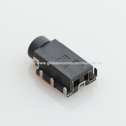 Base para placa de circuito impreso, conector hembra de interfaz de audio 7P con pata doblada