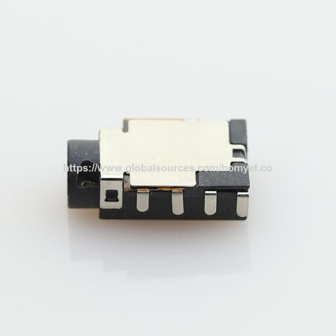 Base para placa de circuito impreso, conector hembra de interfaz de audio 7P con pata doblada